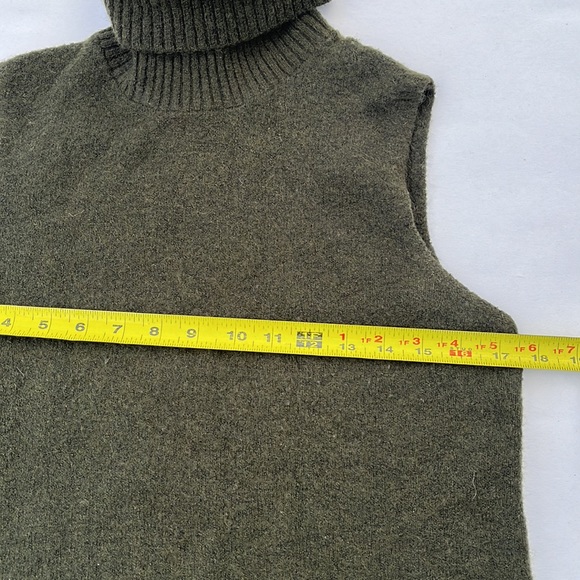 Cynthia Rowley Wool Blend Sleeveless Turtleneck Tunic Sweater - Picture 9 of 10